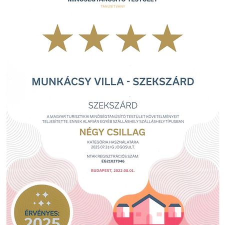 Munkacsy Villa - Szekszárd Buitenkant foto